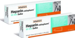 Heparin ratiopharm 60000 2 x 100 g Salbe