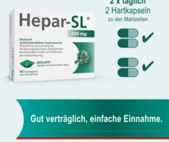 Hepar Sl 320 mg 50 Hartkapseln