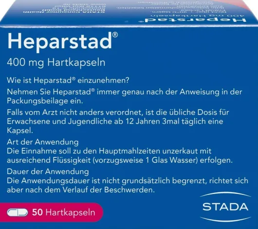 Heparstad 400 mg 50 Hartkapseln