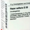 Hepar Sulfuris D30 Dhu 10 G Globuli