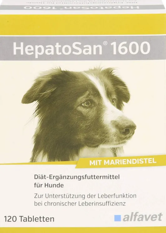 Hepatosan 1600 Diät-Erg.Futterm.Tabletten Für Hunde 120 Stück