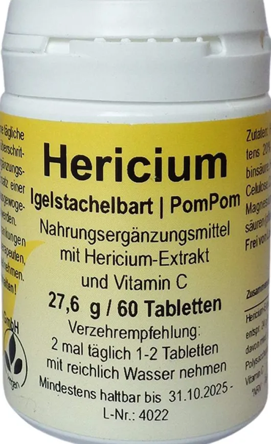 Hericium Igelstachelbart Tabletten 60 Stück