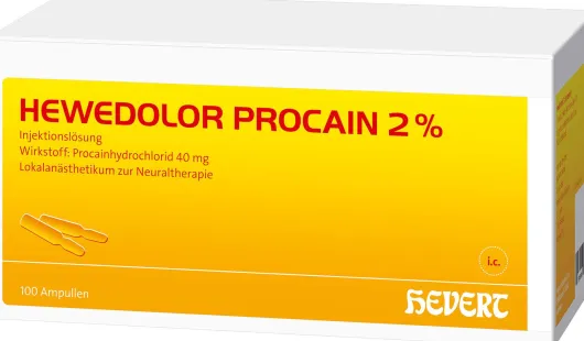 Hewedolor Procain 2% 100 Ampullen