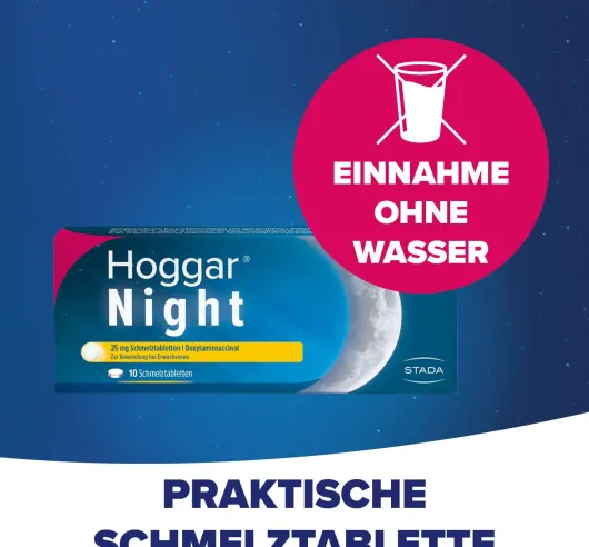Hoggar Night 25 mg 10 Schmelztabletten