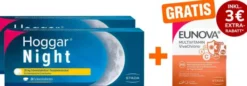 Hoggar Night 25 mg 2 x 20 Schmelztabletten + gratis Eunova VivaChrono 2 x 10 Tabletten