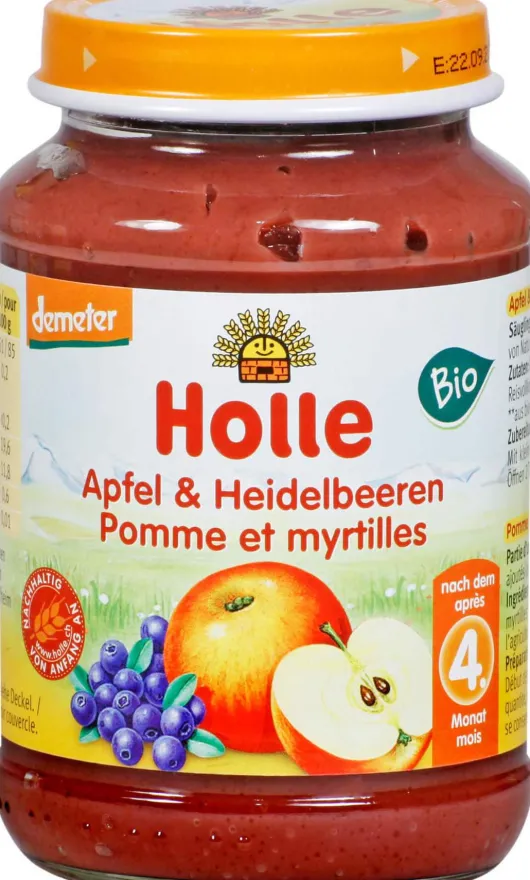 Holle Apfel und Heidelbeere