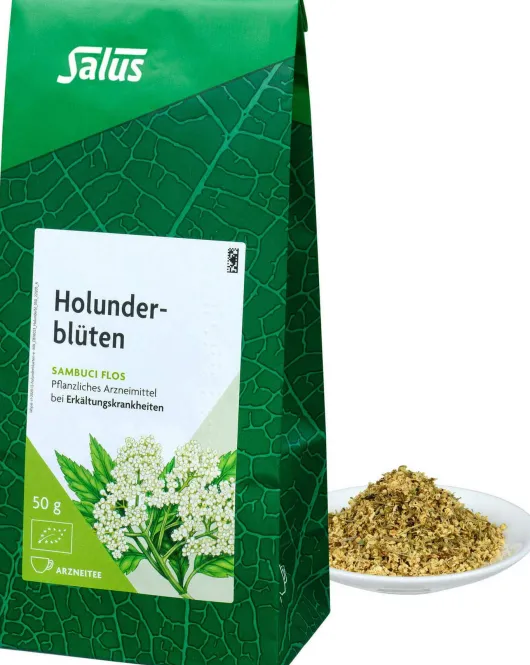 Holunderblüten Arzneitee Sambuci Flos Salus 50 G