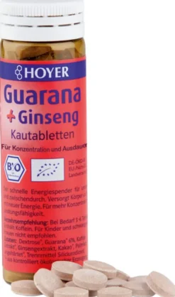 Hoyer Guarana und Ginseng Kautabletten