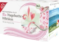 H&S Bio Hagebutte - Hibiskus Filterbeutel 20 X 3 G