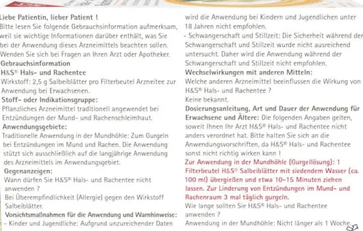 H&S Hals- und Rachentee Filterbeutel