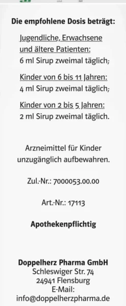 Hustenlöser Efeu 8,25 mg Je ml 100 ml Sirup