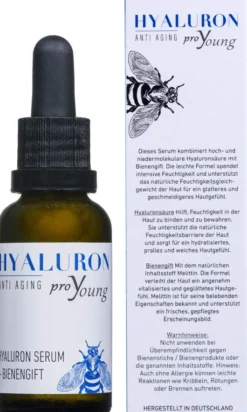 Hyaluron Anti-Aging Serum proYoung mit Bienengift 30 ml
