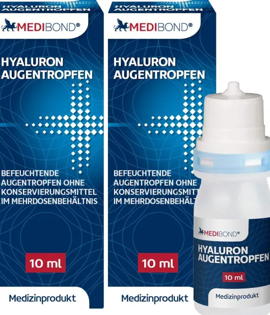 Hyaluron Augentropfen Medibond 2 x 10 ml