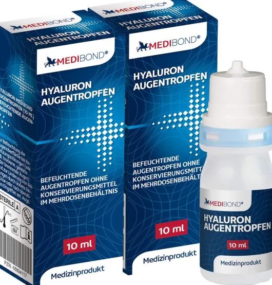 Hyaluron Augentropfen Medibond 2 x 10 ml