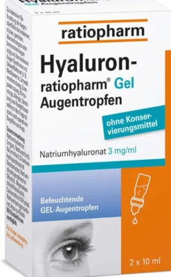 Hyaluron-ratiopharm Gel 2 x 10 ml Augentropfen