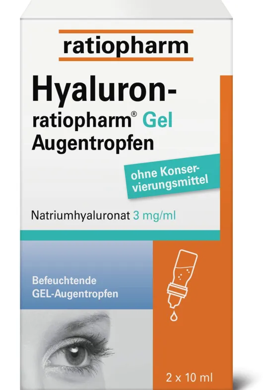 Hyaluron-ratiopharm Gel 2 x 10 ml Augentropfen