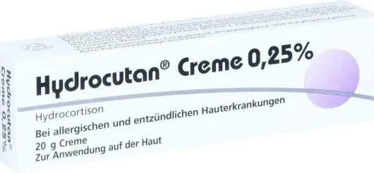 Hydrocutan 0,25% 20 G Creme