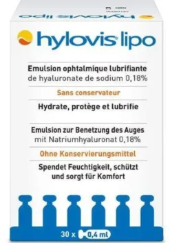 Hylovis Lipo Augentropfen 30 X 0,4 ml Pipetten