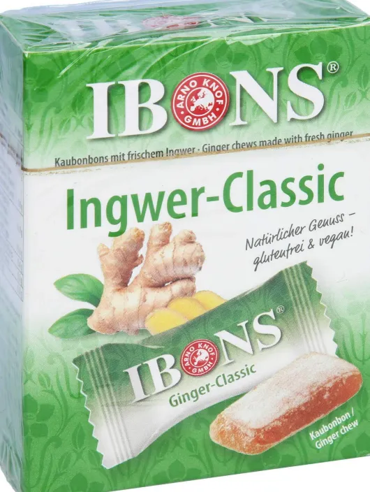 Ibons Ingwer Classic Box Kaubonbons