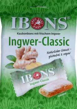 Ibons Ingwer Classic Tüte Kaubonbons 92 G