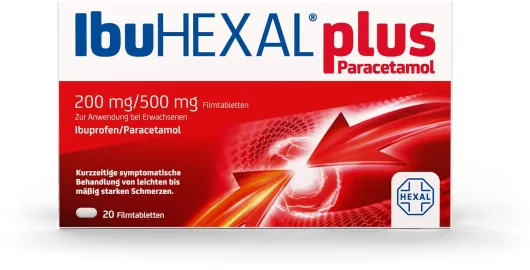 IbuHEXAL plus Paracetamol 200 mg - 500 mg 20 Filmtabletten