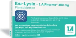 Ibu - Lysin 1A Pharma 400 mg 50 Filmtabletten
