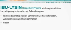 Ibu Lysin Doppelherz Pharma 400 mg 50 Filmtabletten