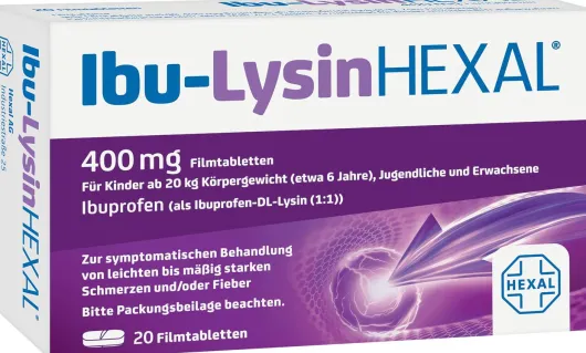 Ibu-Lysin Hexal 400 mg 20 Filmtabletten
