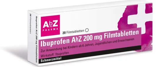 Ibuprofen Abz 200mg 20 Filmtabletten