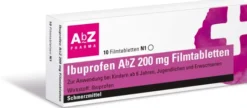 Ibuprofen Abz 200mg 10 Filmtabletten