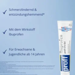 Ibuprofen Proff 5% Gel 50 G