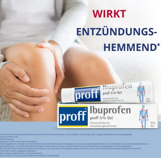 Ibuprofen Proff 5% Gel 50 G