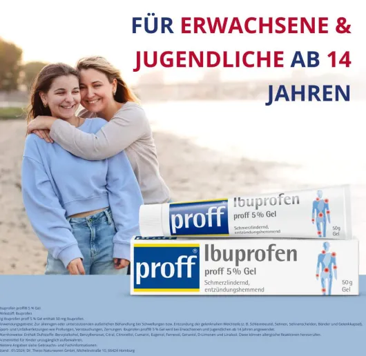 Ibuprofen Proff 5% Gel 50 G
