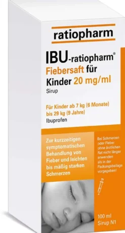 Ibu-Ratiopharm 2% Fiebersaft Für Kinder 100 ml Saft