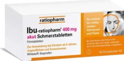 Ibu ratiopharm 400 mg akut 50 Schmerztabletten