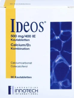 Ideos 500 mg 400 I.E. Kautabletten 90 Stück