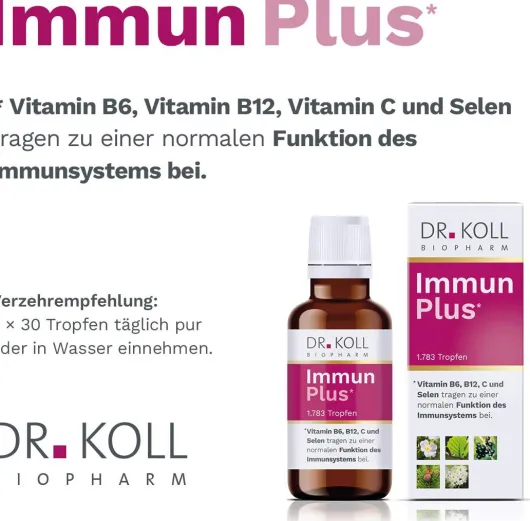 Immun Plus Dr.Koll Gemmo Vitamin B6 + B12 + Selen + 50 ml Tropfen