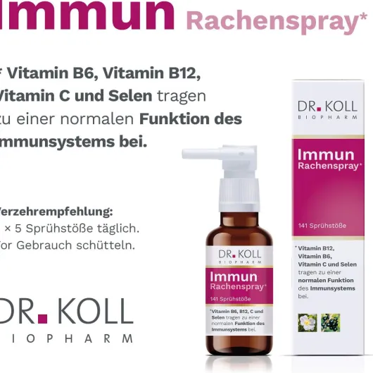 Immun Rachenspray Dr.Koll Gemmo Komplex Vit.B6 B12 20ml Spray