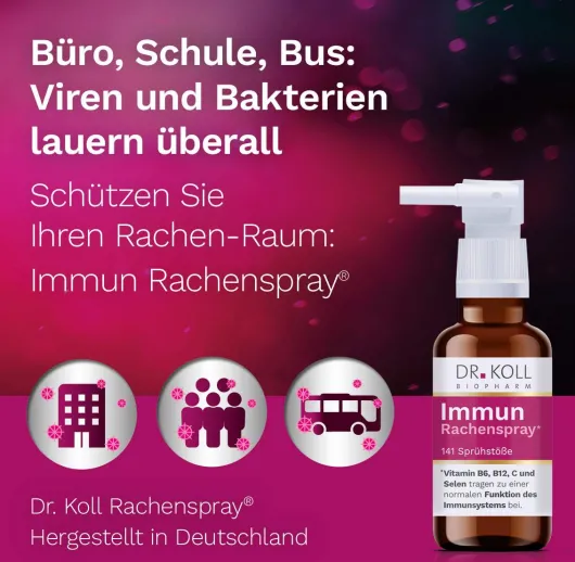 Immun Rachenspray Dr.Koll Gemmo Komplex Vit.B6 B12 20ml Spray