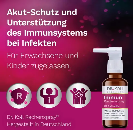 Immun Rachenspray Dr.Koll Gemmo Komplex Vit.B6 B12 20ml Spray