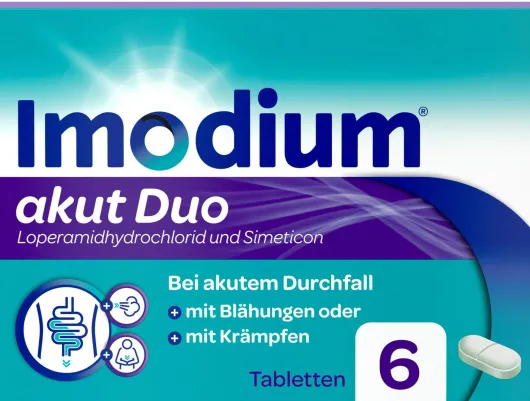 Imodium akut Duo 2 mg 125 mg 6 Tabletten