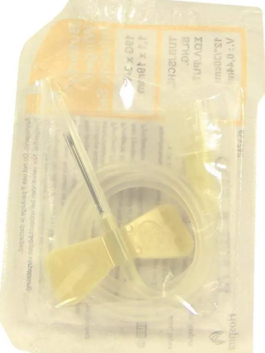 Infusionszubehör Butterfly 19 G Gelb