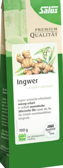 Ingwer Gewürztee Zingiber Officinale Bio Salus 300g
