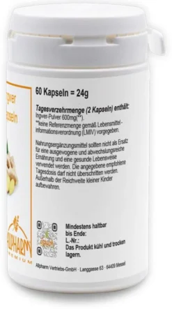 Ingwer 300 mg 60 Kapseln