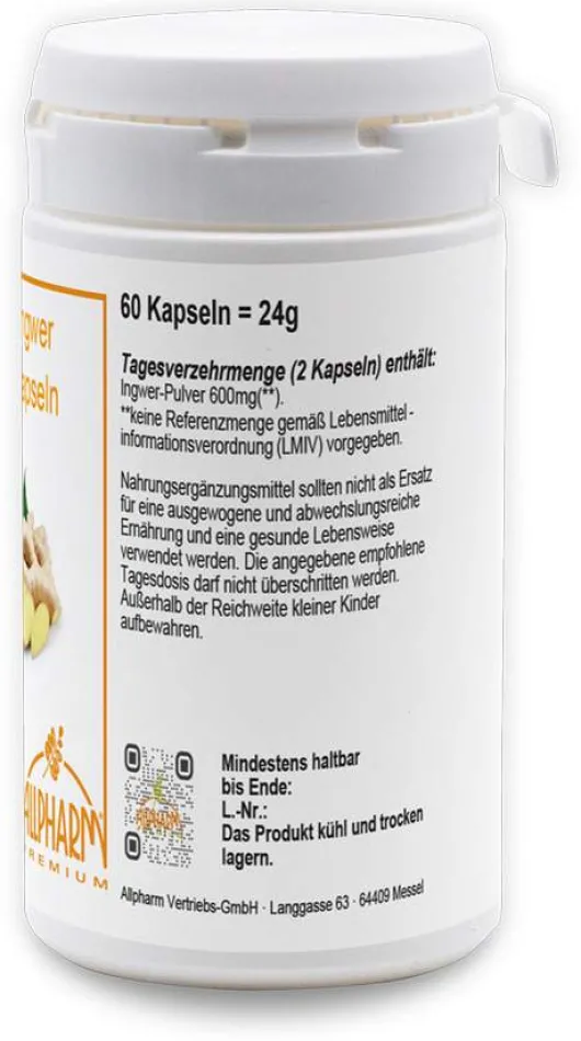 Ingwer 300 mg 60 Kapseln