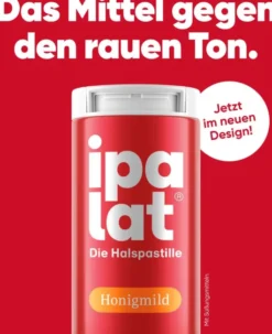 Ipalat Halspastillen Honigmild Ohne Menthol Zuckerfrei 40...