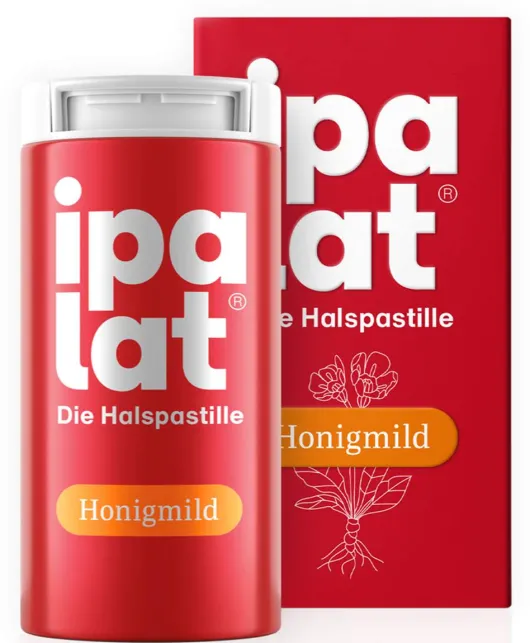 Ipalat Halspastillen Honigmild Ohne Menthol Zuckerfrei 40...