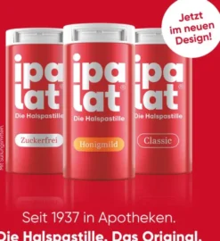 Ipalat Halspastillen honigmild ohne Menthol zuckerfrei 120 Pastillen