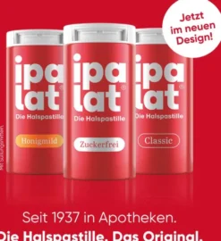 Ipalat Halspastillen zuckerfrei mentholfrisch 120 Pastillen