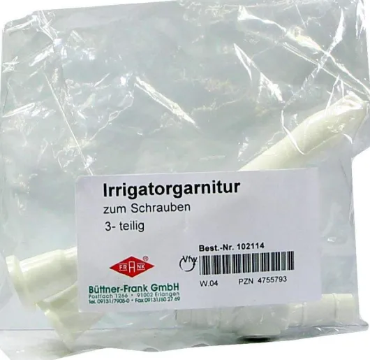 Irrigatorgarnitur zum Schrauben Dreiteilig